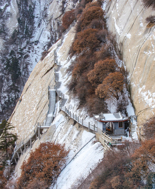 华山冬季风光