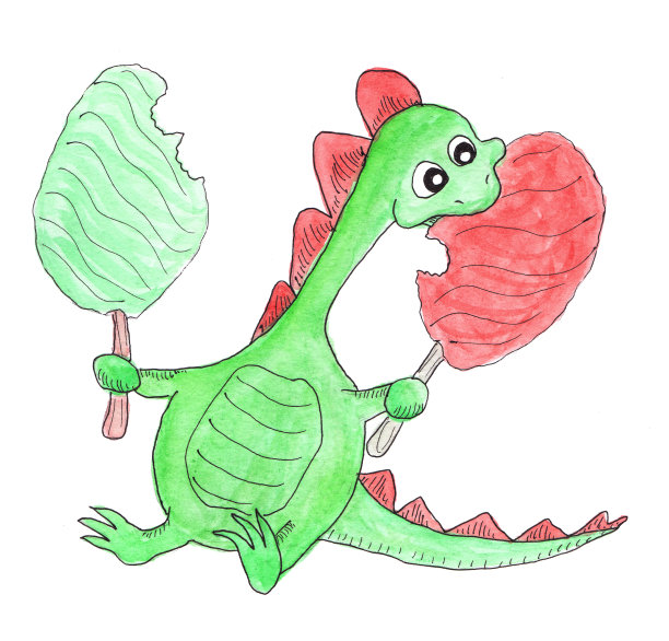 可爱的,棉花糖,贺卡