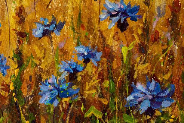 百花齐放装饰画