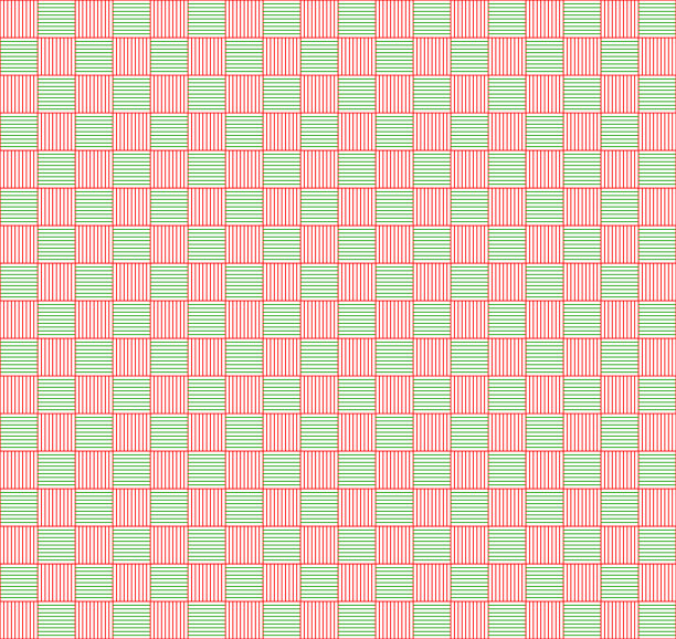 红绿格子布纹