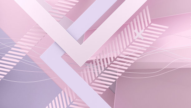 彩色抽象线条背景