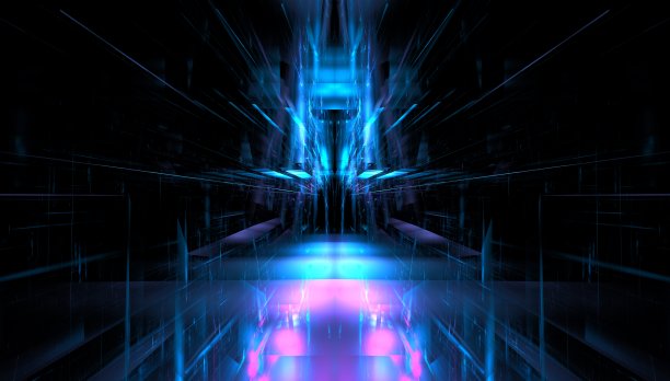 炫彩动感光线背景图