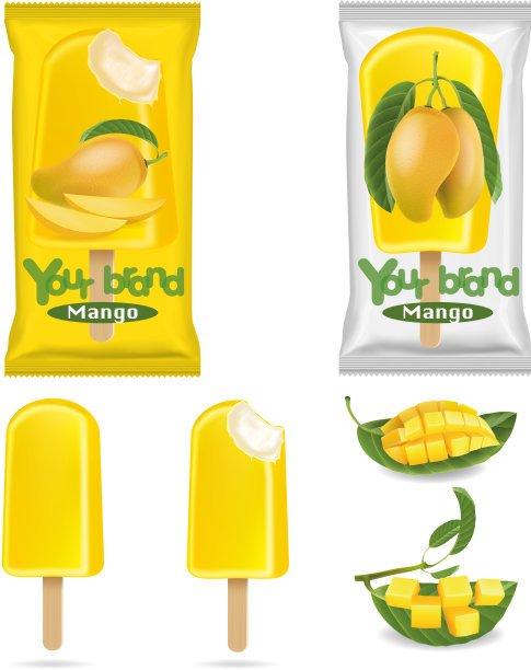 芒果插画包装