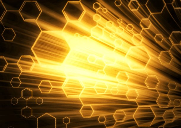 金色抽象格子纹