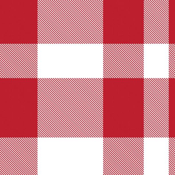 红底格纹服饰图案