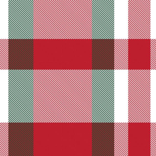 红底格纹服饰图案