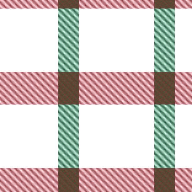 红底格纹服饰图案