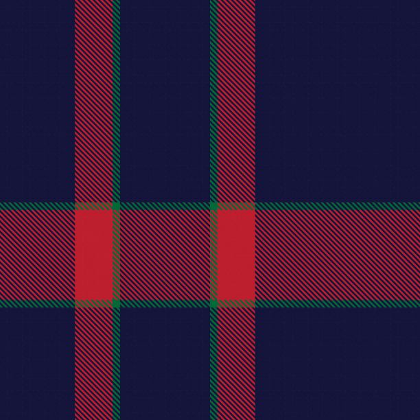 红底格纹服饰图案