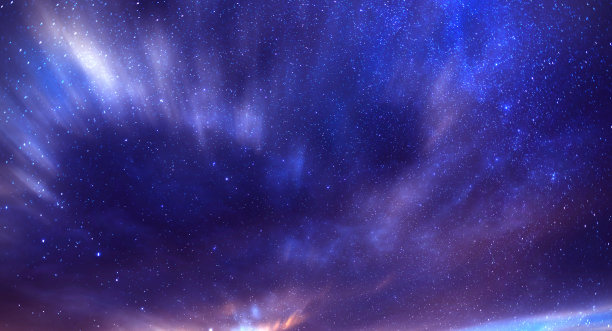 蓝色星空背景