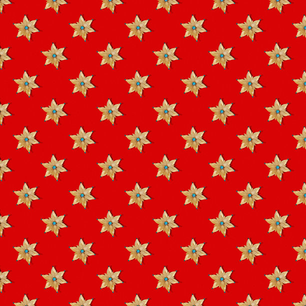 红底无缝图案