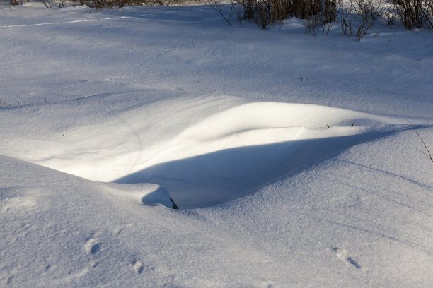 大风雪,雪花,雪