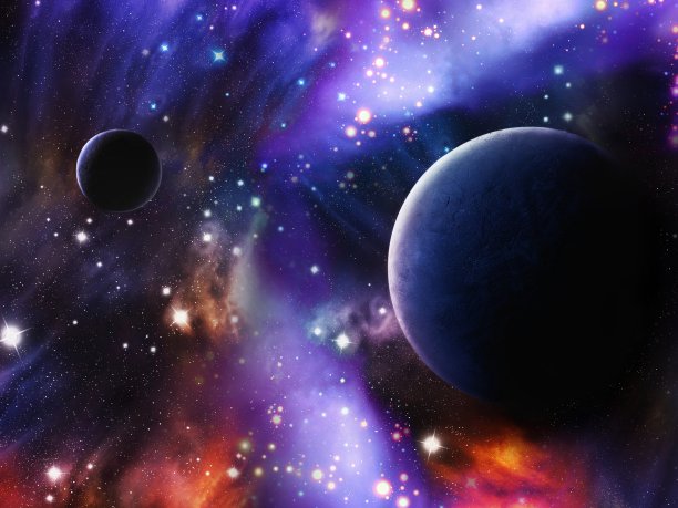 高清炫彩星空背景素材