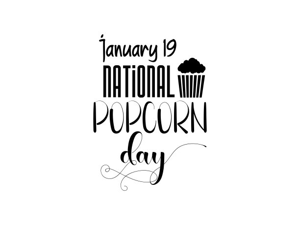 爆米花矢量文字