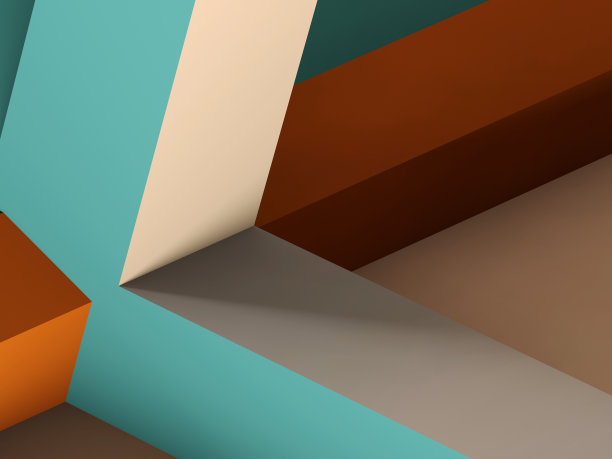 立体几何抽象拼接背景