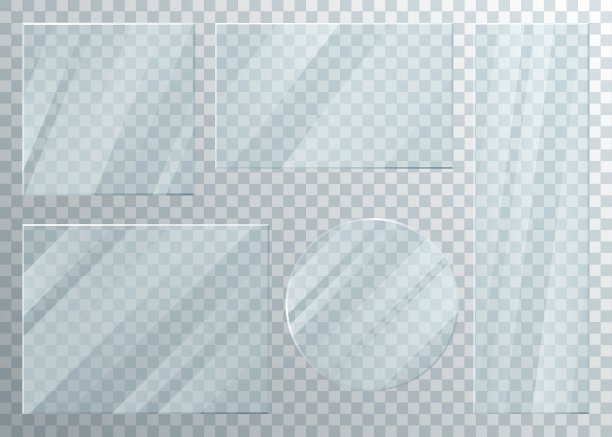 玻璃材质方块矩形圆圈