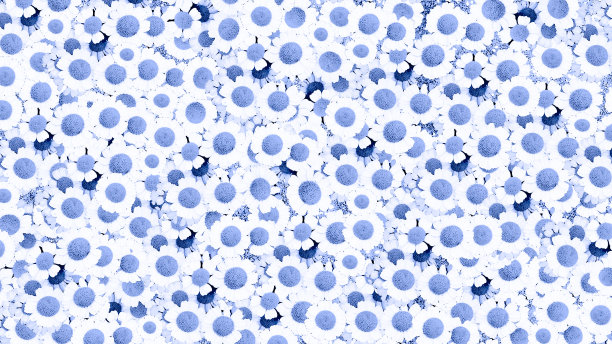 紫蓝几何花纹无缝图案