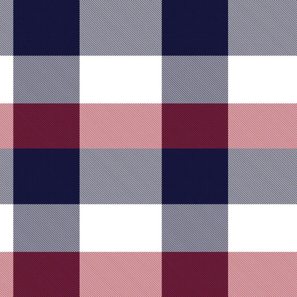 红底格纹服饰图案