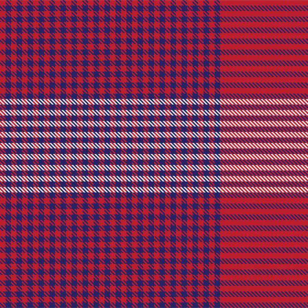 红底格纹服饰图案