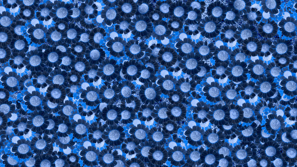 紫蓝几何花纹无缝图案
