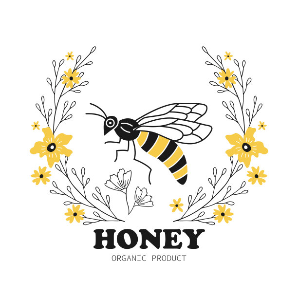 蜂蜜插画包装
