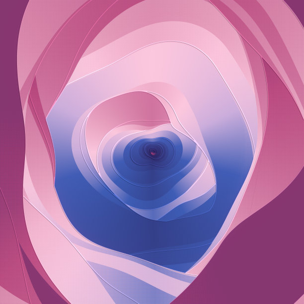 多彩环形几何抽象图案