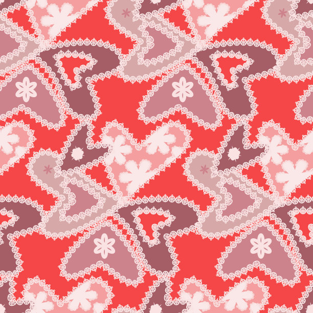 多彩环形几何抽象图案