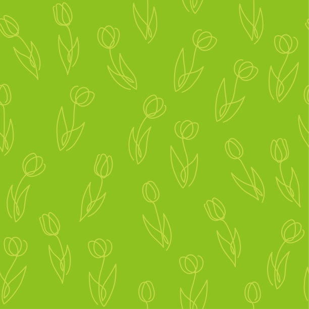 盆栽郁金香插画素材