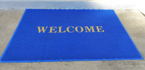 欢迎光临门口垫