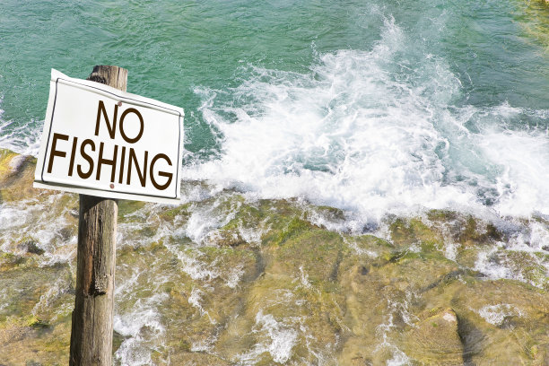 禁止钓鱼牌子