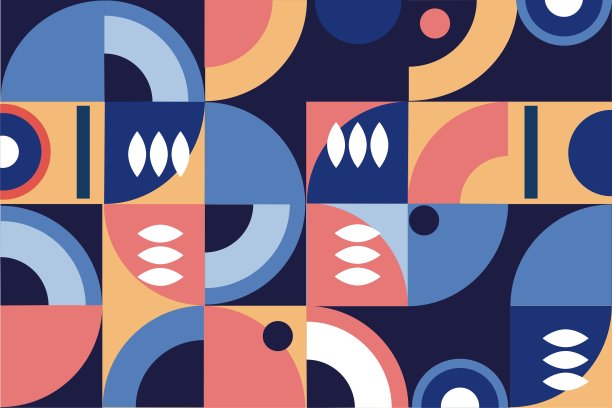 简约几何地毯图案