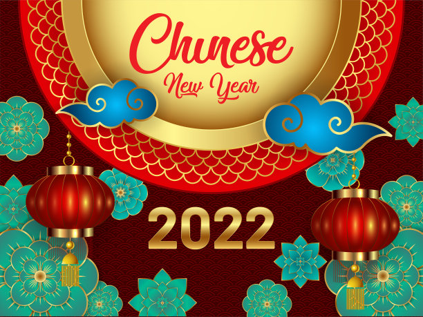 传统,贺卡,灯笼