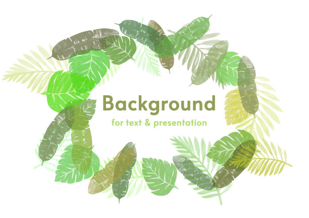 绿黄渐变圆形花纹图案