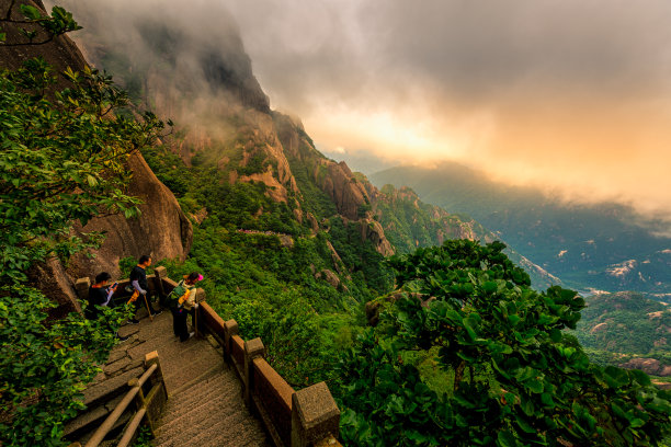 黄山登山