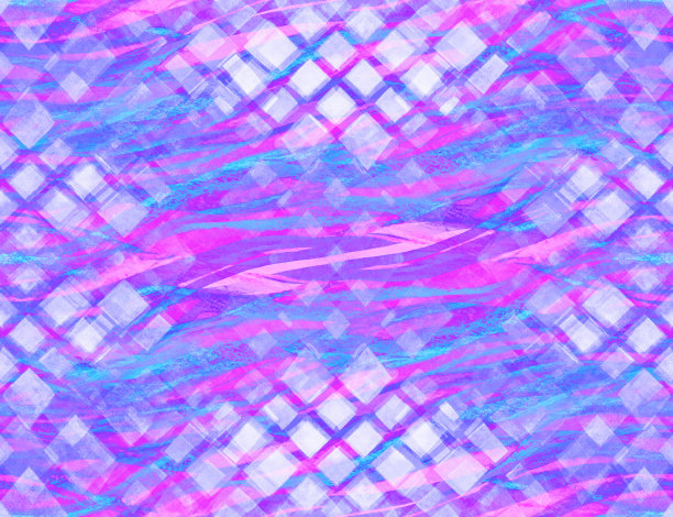 抽象紫色菱形装饰画
