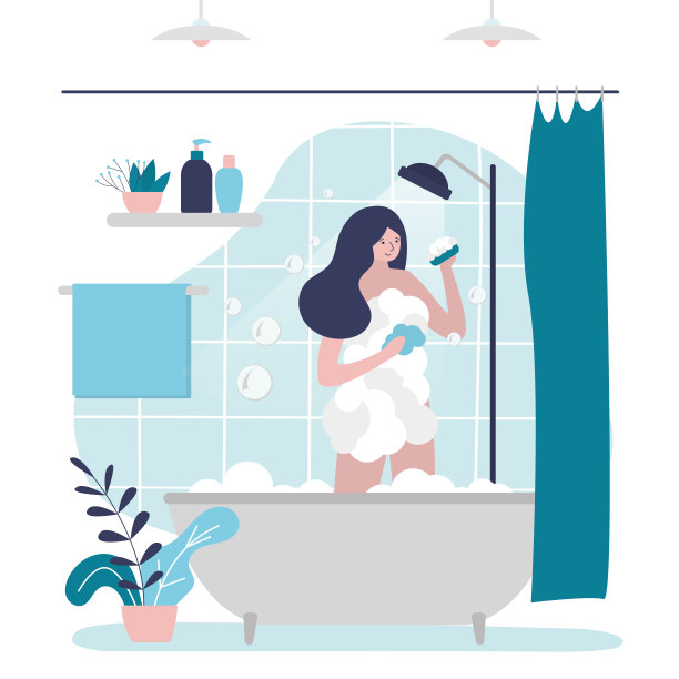 日常生活场景插画