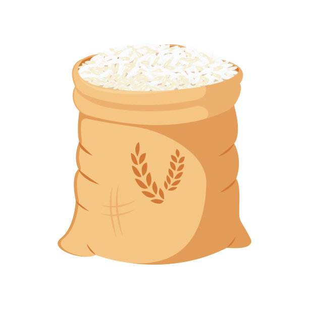 大米包装插画