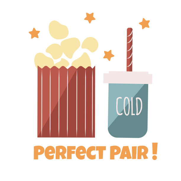 爆米花矢量文字