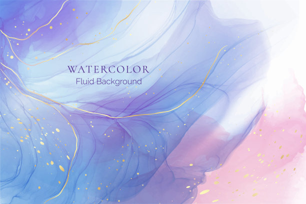 水彩晕染背景