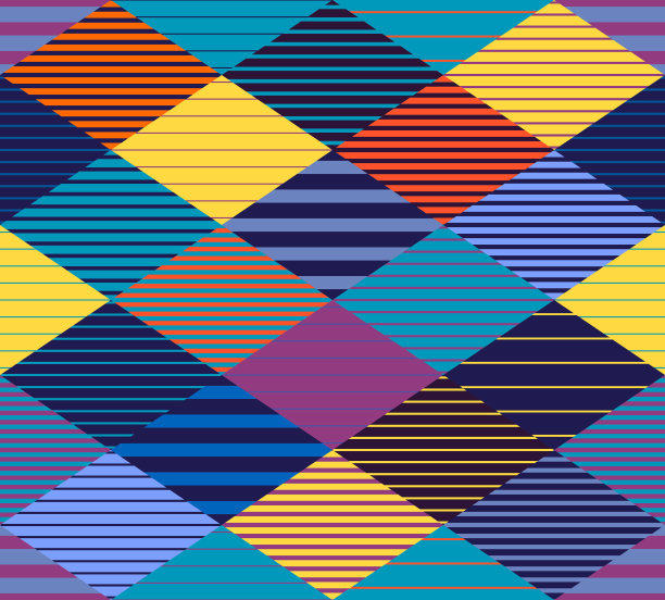 多彩几何图案无缝背景