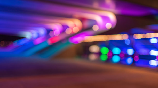 灯光隧道浪漫灯光