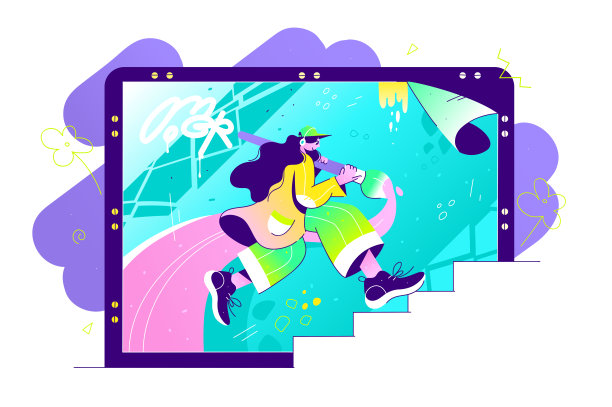 扁平矢量人物绘制