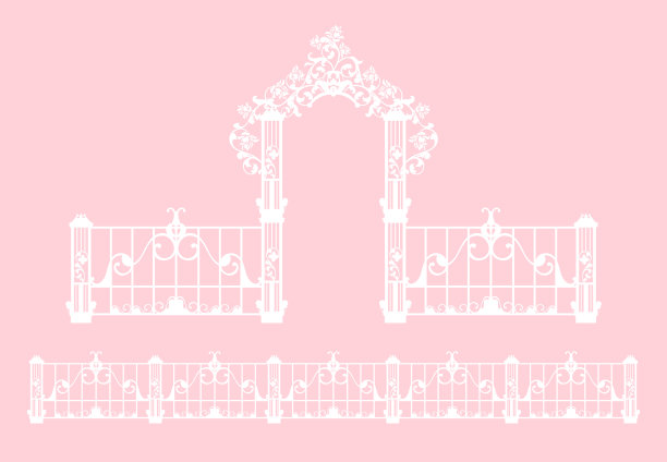 粉色户外婚礼效果图