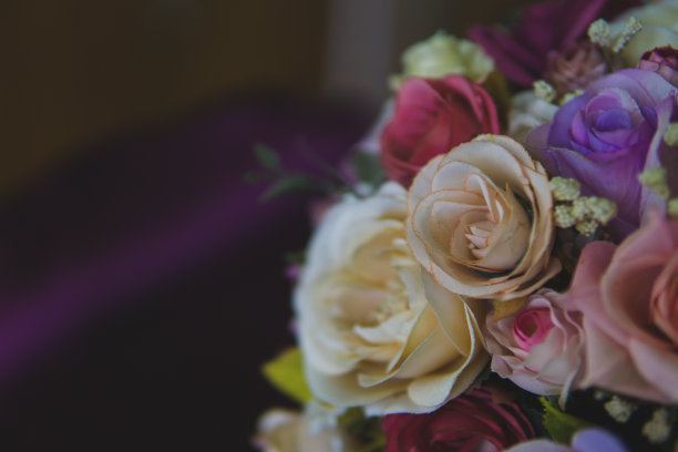 红色婚礼花艺素材