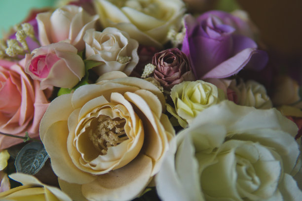 红色婚礼花艺素材