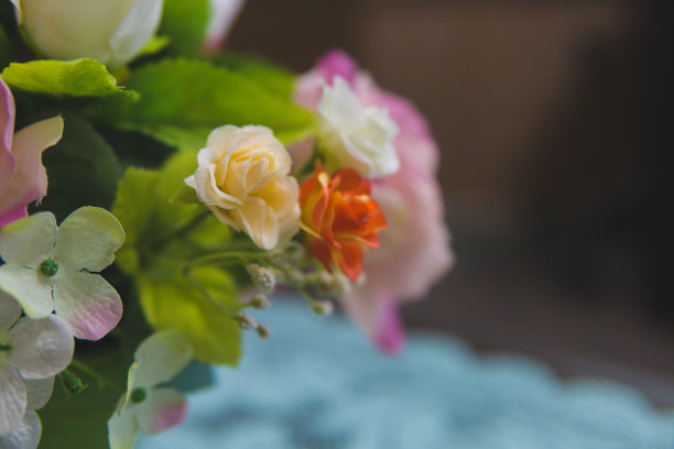 红色婚礼花艺素材