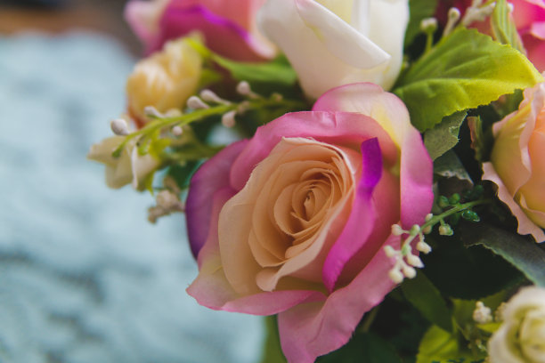 红色婚礼花艺素材