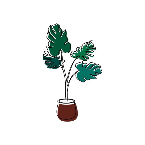 绿色植物图案logo标志设计