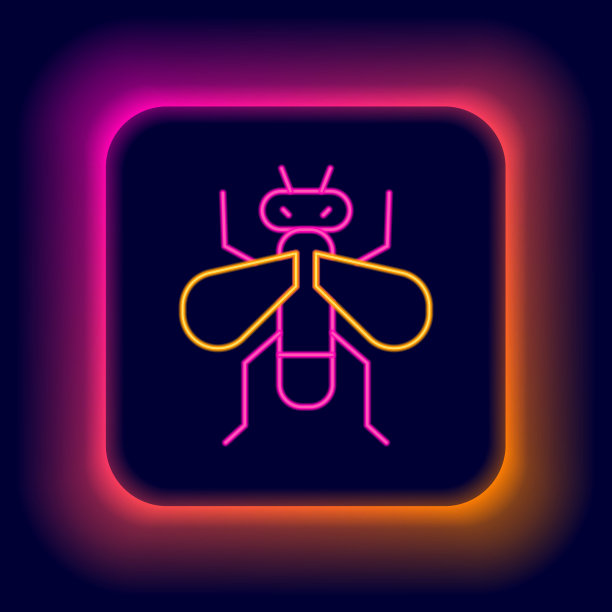 发光眼睛生物特写