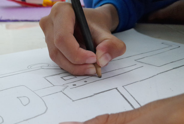 户型图彩图线条