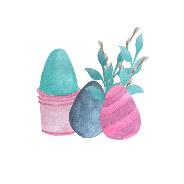 可爱矢量度假元素绿色